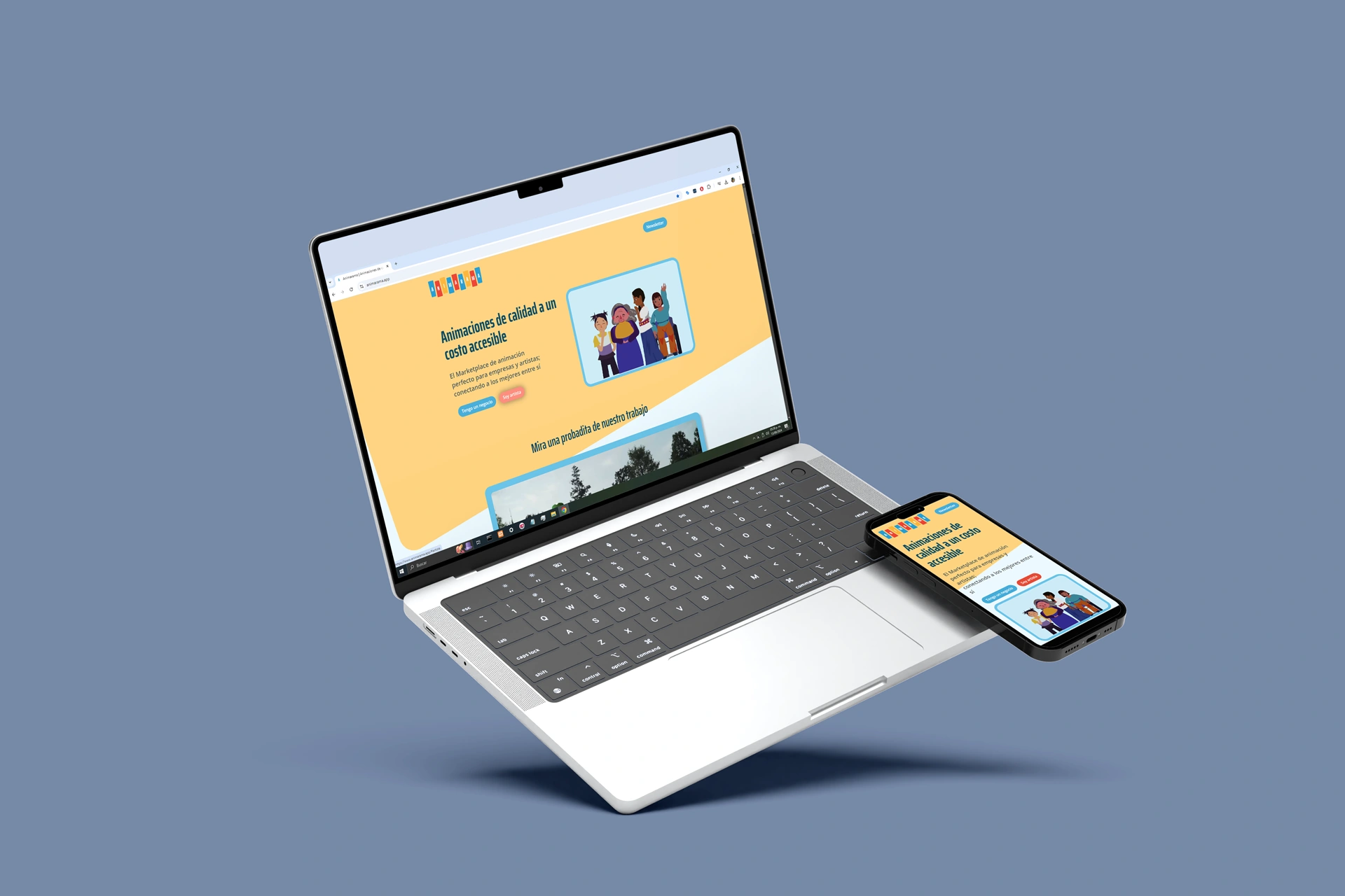 Website mockups