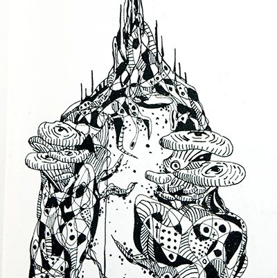 Abstract floating island